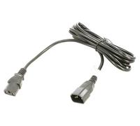 AK-PC-07C cable IEC C13 female IEC C14 male PVC3 meter black 10A AKYGA