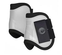 AK Pro-Tec Fetlock Horse Boots Protective Gear and Training Equipment - Equine Boots, Wraps & Accessories AKRS-6068-02 (White, Cob (Medium))
