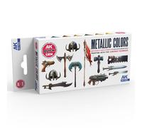 AK Interactive Quick GEN Set AK17522 Metallics 6x18ml