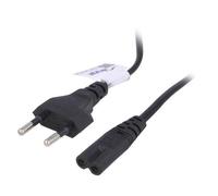 AK-RD-04A cable 2x0.5mm² CEE 7/16 (C) male, IEC C7 female PVC 0.5m AKYGA