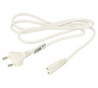 AK-RD-06A Cable CEE 7/16 (C) plugIEC C7 female PVC 1.5m white AKYGA