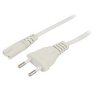 AK-RD-07A cable CEE 7/16 (C) male IEC C7 female PVC3 meter white 25A AKYGA