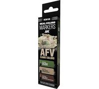 AK Real Colors Marker Set RCM108 Late German AFV CAMO Colors (3pcs)