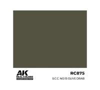 AK Real Colors RC875 S.C.C. No.15 Olive Drab (17ml) (Old RC037)