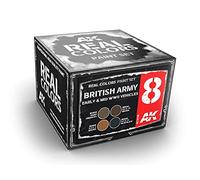 AK Real Colors Set RCS008 British Army Early 6 & MID WWII Vehicles (4x10ml)