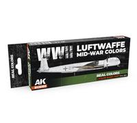 AK Real Colors Set RCS102 WWII Luftwaffe Mid-War Colors (8x17ml)