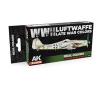 AK REAL COLORS SET RCS103 WWII Luftwaffe Late War Colours (6 x 17 ml)