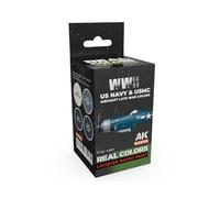 AK Real Colors Set RCS112 WWII US Navy & USMC Aircraft Late War Colors (4x17ml)