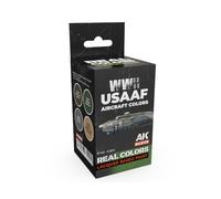 AK REAL COLORS SET RCS113 WWII USAAF Aircraft Colours (4 x 17 ml)