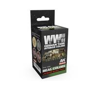 AK Real Colors Set RCS126 WWII German Tank Interior Colors (4x17ml)