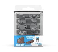 AK Resin AKBIT0023 Concrete Ruins (8pcs)