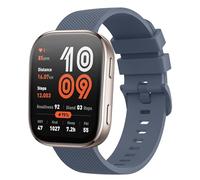 AK Silicone Band Compatible with Amazfit Bip 6 / Bip 5 Watch Band, Amazfit GTR 4 Bands, 22mm Soft Replacement Sport Strap for Amazfit Bip 6 / Bip 5 / GTR 4 Women Men (Blue Gray)