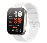 AK Silicone Band Compatible with Amazfit Bip 6 / Bip 5 Watch Band, Amazfit GTR 4 Bands, 22mm Soft Replacement Sport Strap for Amazfit Bip 6 / Bip 5 / GTR 4 Women Men (White)