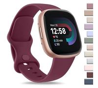 AK Sport Band Compatible with Fitbit Sense 2 / Sense Bands/ Fitbit Versa 4 / Versa 3 Bands Women Men, Classic Soft Silicone Straps for Fitbit Sense 2 / Sense / Versa 4 / Versa 3 Smart Watch