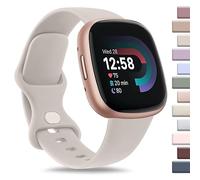 AK Sports Wristband, compatible with Fitbit Sense 2 / Sense Bands/Fitbit Versa 4 / Versa 3 Bands for Women and Men, classic soft silicone wristband for Fitbit Sense 2 / Sense/Versa 4 / Versa 3, Large