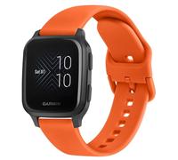 AK Strap Compatible with Gar min Venu SQ Music Strap, 20mm Soft Silicone strap Replacement Wristband for Gar min Venu SQ Music/Garmi n venu Sq/Garmi n venu/G armin Venu 2 Plus (Orange)