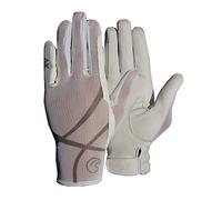 AK Summer Breathable Horse Riding Gloves & for daily use (White, L)