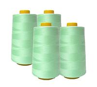 AK Trading 4-Pack Aqua All Purpose Cones (6000 Yards Each) of High Tensile Polyester Thread Spools for Sewing, Quilting, Machines, Overlock Sergers, 4 Count (ST-4PK-AQU877)