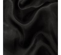 AK TRADING CO. Charmeuse Bridal Satin Fabric, Black, 5 Yards