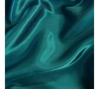 AK TRADING CO. Charmeuse Bridal Satin Fabric, Polyester, Teal, 5 Yards