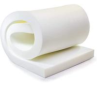 AK TRADING CO. Professional 6" Thick, 18" Wide X 72" Long Regular Density Upholstery Foam, White
