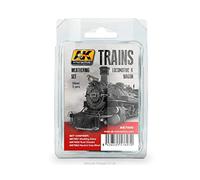 AK Trains Weathering Set AK7000 Locomotive & Wagon (3x35ml)