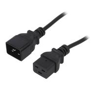 AK-UP-03 cable IEC C19 female, IEC C20 male 1.8 m black PVC AKYGA