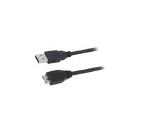 AK-USB-13 Cable USB 3.0 USB A Male, Micro USB-B Male Nickel Plated AKYGA