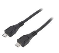 AK-USB-17 cable USB 2.0 micro USB-B male, nickel-plated on both sides AKYGA