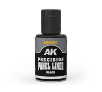 AK Weathering AK12102 Precision Panel Liner - Black (30ml)