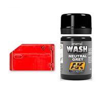AK Weathering AK677 Neutral Grey for White/Black WASH (35ml)