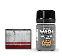 AK Weathering AK677 Neutral Grey for White/Black WASH (35ml)