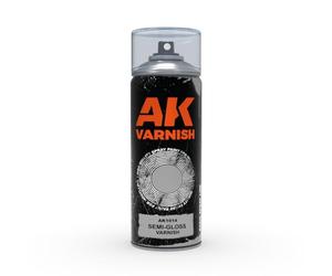 AK1014 | AK Interactive Spray: Semi-Gloss Varnish - Spray 400ml (Includes 2 nozzles)