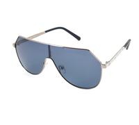 AK17158 04 Unisex Outlet sunglasses Metal Silver Blue Mask Polarized