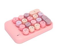 ❥❥ AK18 Wireless Numeric Keypad, 2.4G Portable Keyboard with Chocolate Keycaps, Silent Typing, and Game Direction Switching, C Atible with XP/7/8/10/ (Pink)