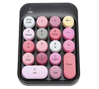 ❥❥ AK18 Wireless Numeric Keypad, 2.4G Portable Keyboard with Chocolate Keycaps, Silent Typing, and Game Direction Switching, C Atible with XP/7/8/10/ (Black)