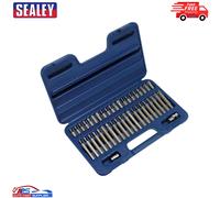 AK219 Sealey TRX Star Spline Hex Bit Set 42pc 3/8" 1/2" Square Drive Car Garage