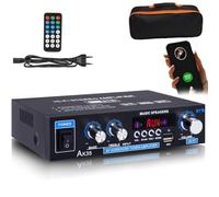 Ak35 Stereo Amplifier Home Audio Bluetooth 5.0 Max, 2026 New Bluetooth Amplifier, Powerful Sound & Compact Size, Bass & Treble Control, Home Amplifiers w/USB, SD Card Input, Remote Control (AK-35)