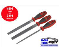 AK572 Sealey Tools 200mm Engineer's File Set 3pc Files