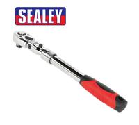 SS Sealey Flexi-Head Ratchet Wrench 1/2"Sq Drive Extendable AK6682