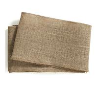 AKA® 100pcs 17X240cm Hessian Lace Sash Chair Cover Bow Natural Burlap Rustic Vintage Shabby Chic Wedding Party Favor (Jute, pack 10)
