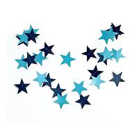 AKA 13Feet(4m) Five-pointed Star String Paper Garland Hanging Decoration Wedding Birthday Party Baby Shower Background Decorative (Blue)