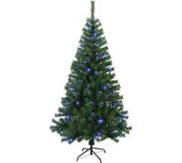 AKA 4/5/6/7ft Christmas Tree Artificial Deluxe With USB LED Remote Lights Stand (Blue, 6ft (180cm))