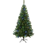 AKA 4/5/6/7ft Christmas Tree Artificial Deluxe With USB LED Remote Lights Stand (Muti-Colour, 6ft (180cm))