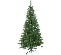 AKA 4/5/6/7ft Christmas Tree Artificial Deluxe With USB LED Remote Lights Stand (Warm White, 6ft (180cm))