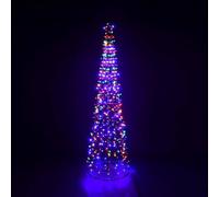 AKA 6ft Christmas Xmas Led Star Cone Tree Multicoloured AKA Multicolor