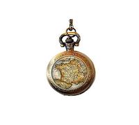 aka France Vintage Map - French Map Pocket Watch Necklace - France Map Jewellery - Travel France - Vintage France Map