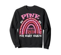 AKA Pink Goes Red For Heart Health Awareness Month 2022 Sweatshirt