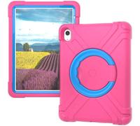 AKABEILA Tablet Case for Apple iPad 10 2022 10.9 inch, Rugged Anti-Slip Case with Swivel Stand Soft TPU Shockproof Skids Friendly Tablet Cover