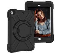 AKABEILA Tablet Case for Apple iPad 9/iPad 8/iPad 7 10.2 inch, Rugged Anti-Slip Case with Swivel Stand Soft TPU Shockproof Skids Friendly Tablet Cover Black